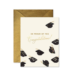 Flying Hats Graduation Card