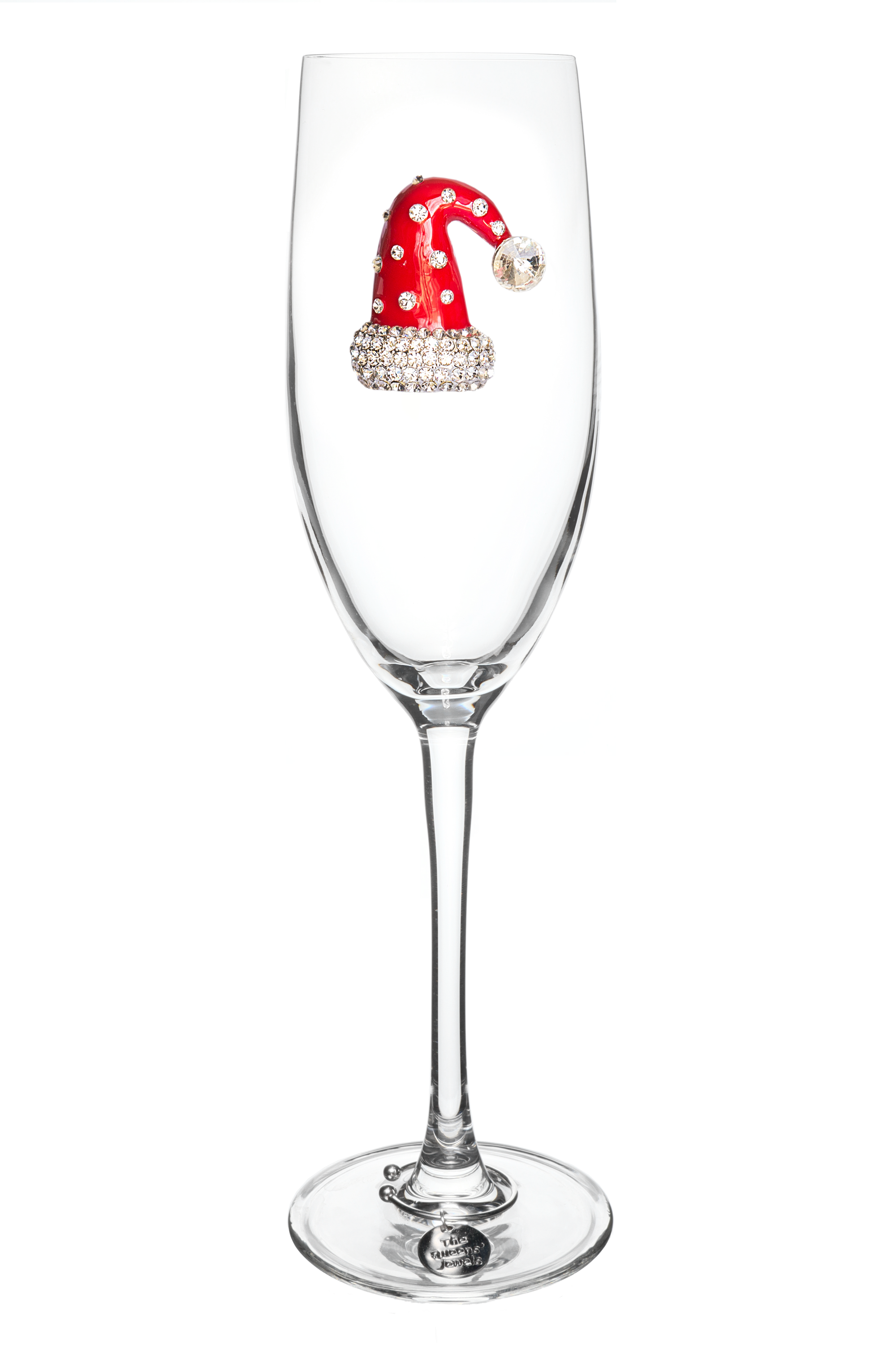 Christmas Hat Champagne Flute