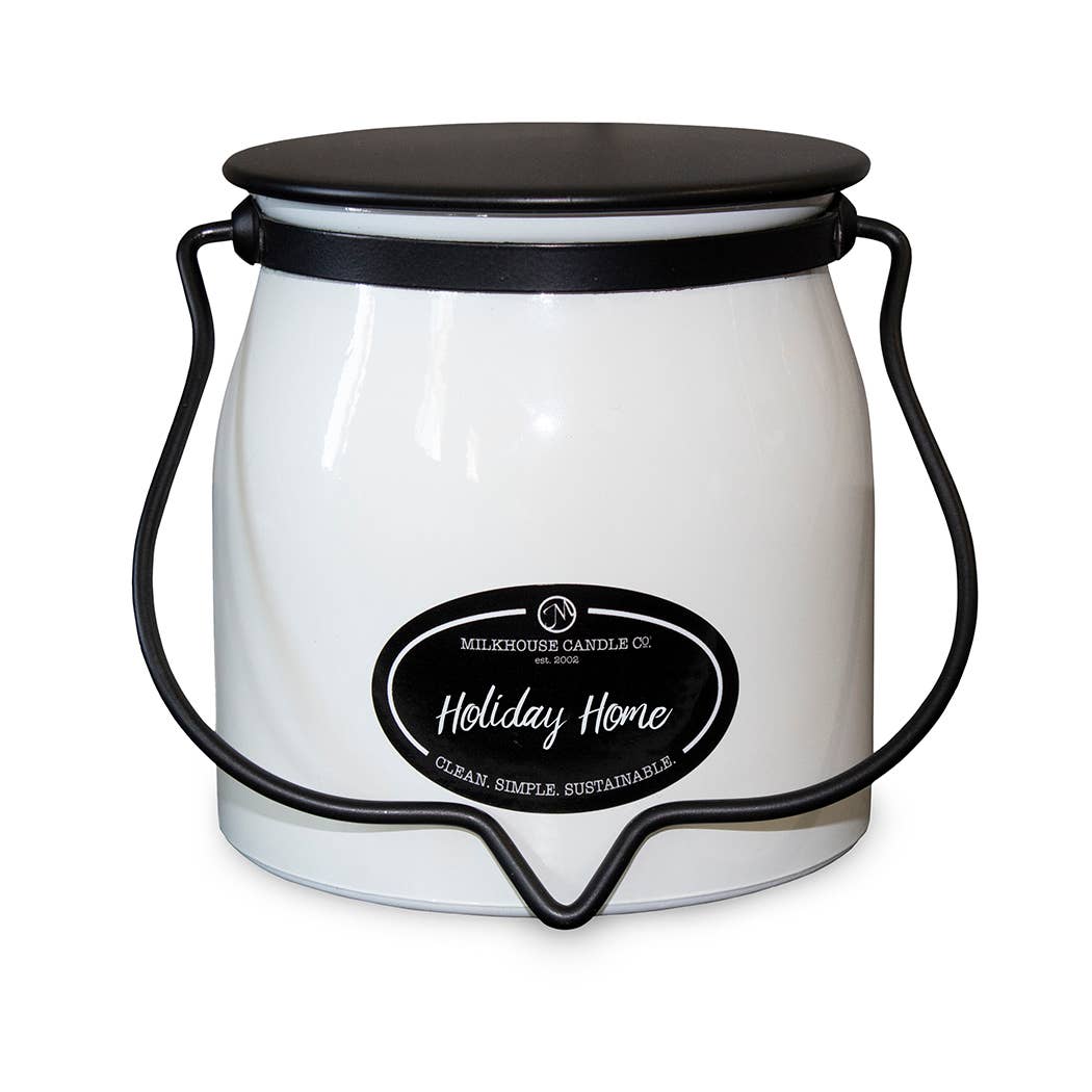 Holiday Home Butter Jar Candle