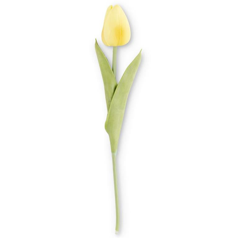 Real Touch Light Yellow Mini Tulip