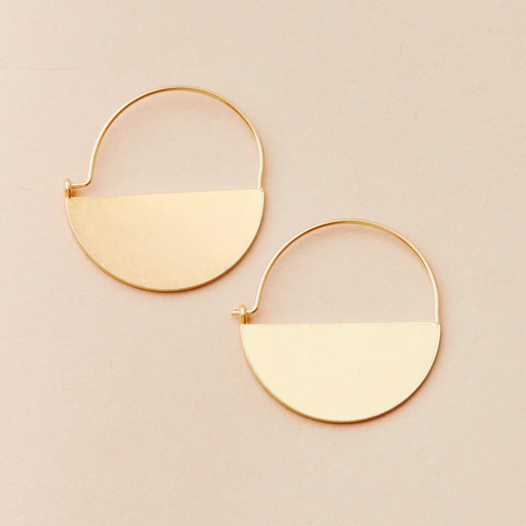 Lunar Hoop Earrings