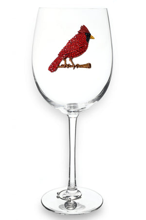 Cardinal Jeweled Wine Glass