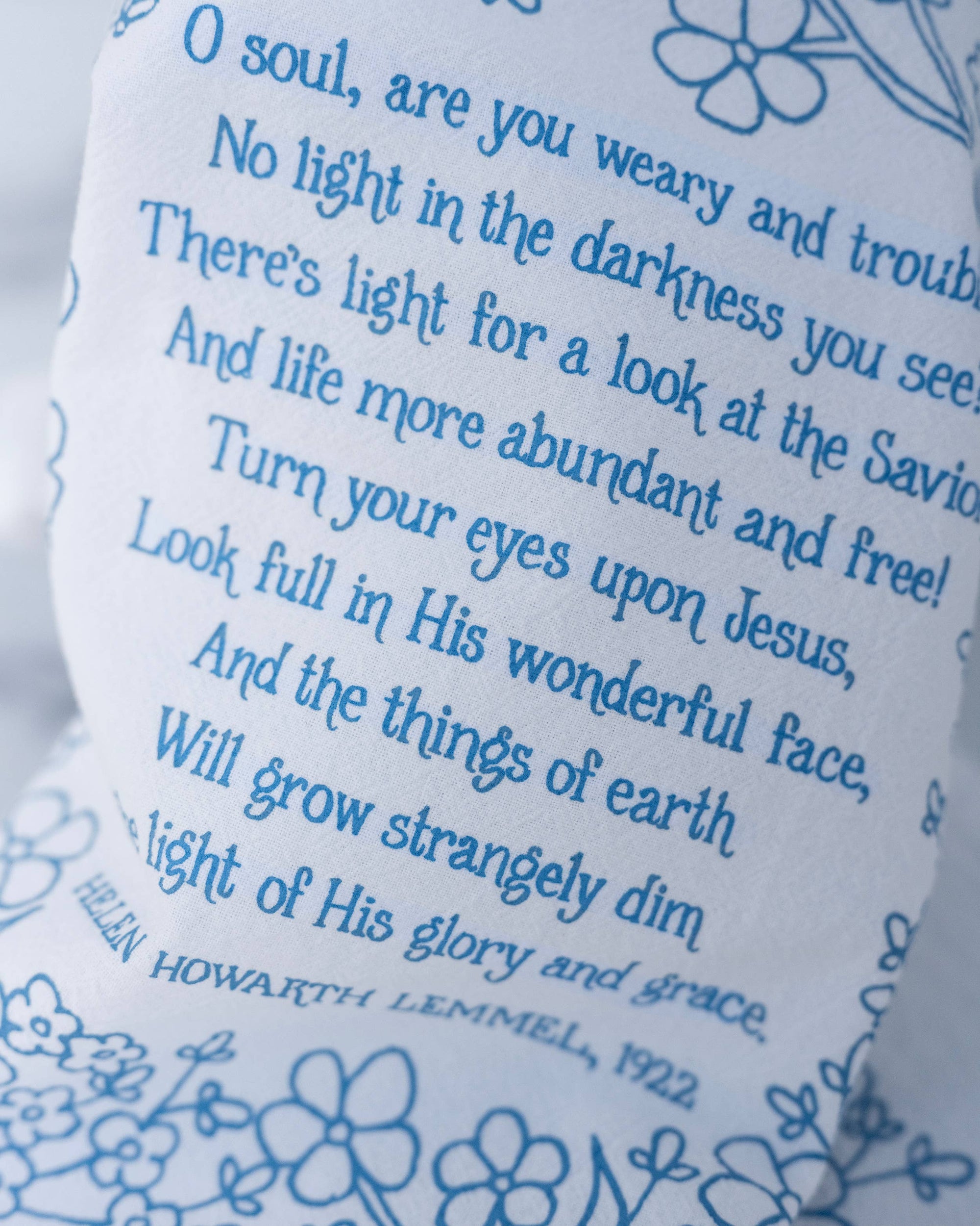 Turn Your Eyes Upon Jesus Hymn Tea Towel