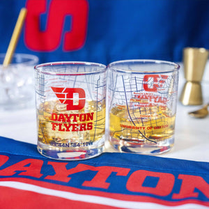 University Of Dayton Rocks Glass