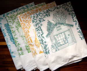 Summer House Tea Towel