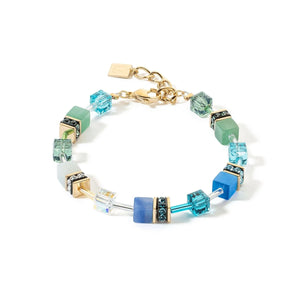 GeoCUBE® Iconic Precious Stones Bracelet green-turquoise