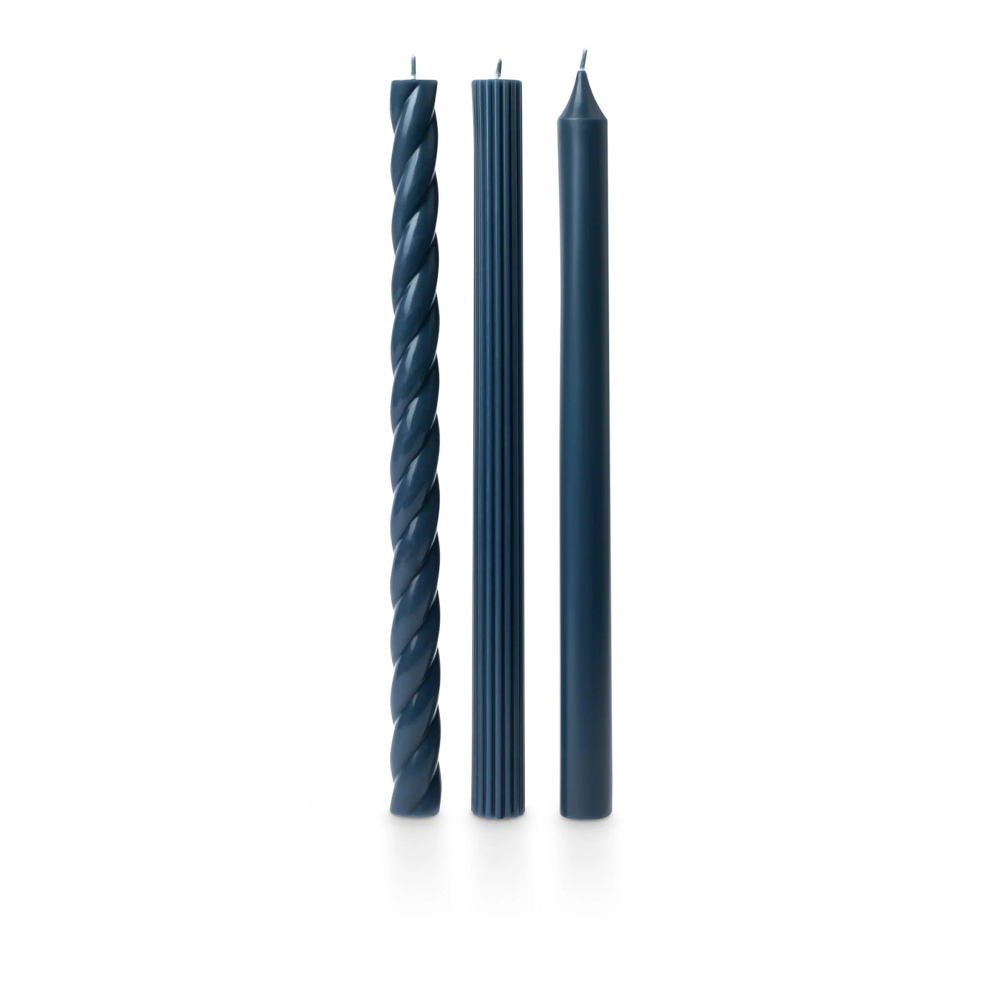 Assorted Taper Candles Deep Blue