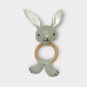 Bunny Organic Wooden Ring Rattle