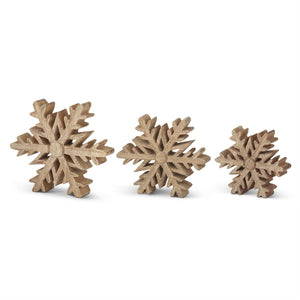 Mango Wood Snowflake Cutout