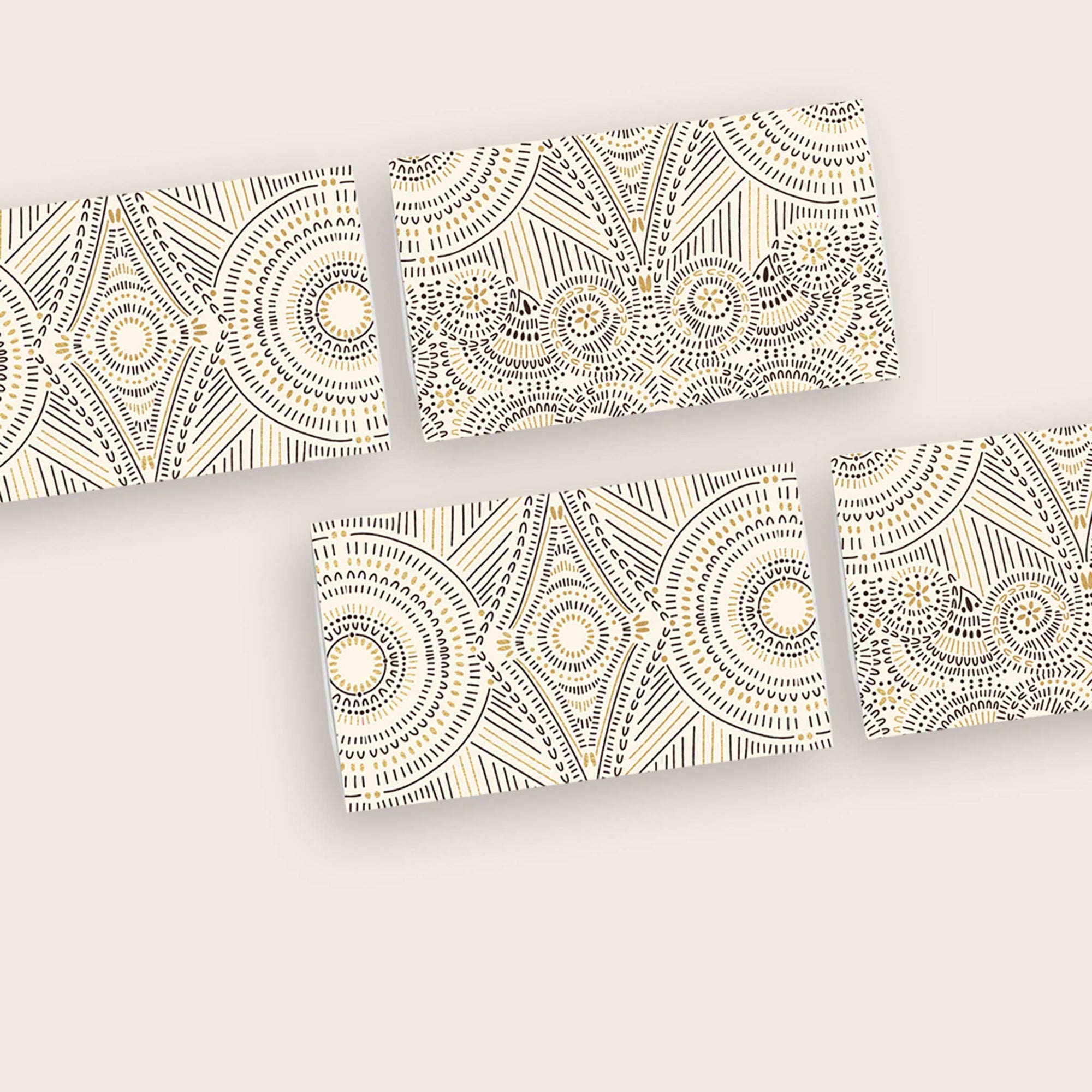 Pattern with Gold Accents Matches