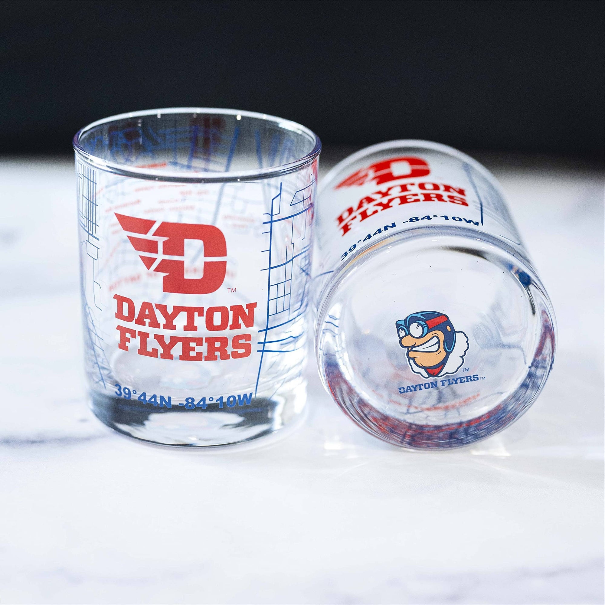 University Of Dayton Rocks Glass