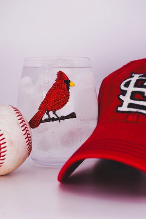 Cardinal Jeweled Wine Glass