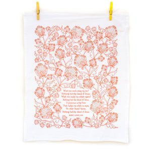 Nothing But the Blood Hymn Tea Towel