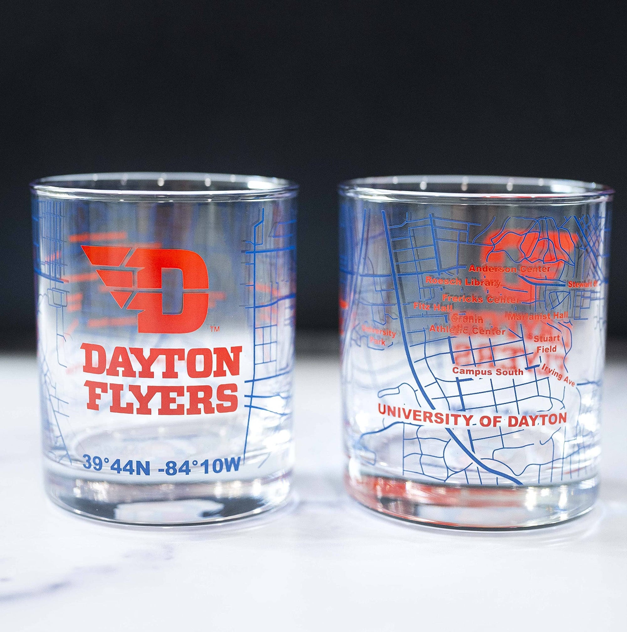 University Of Dayton Rocks Glass