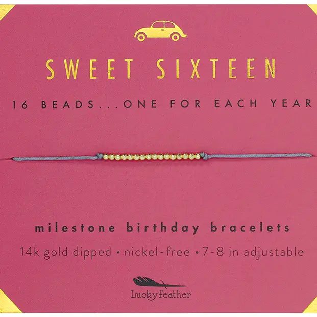 Sweet Sixteen Birthday Bracelet