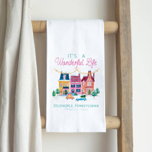 Wonderful Life Zelienople Tea Towel