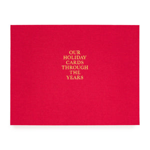 Holiday Card Book - Red