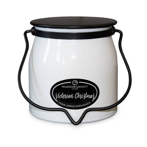 Victorian Christmas Butter Jar Candle