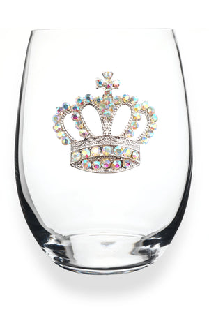Aurora Borealis Crown Wine Glass
