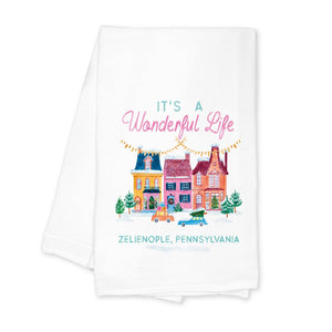 Wonderful Life Zelienople Tea Towel