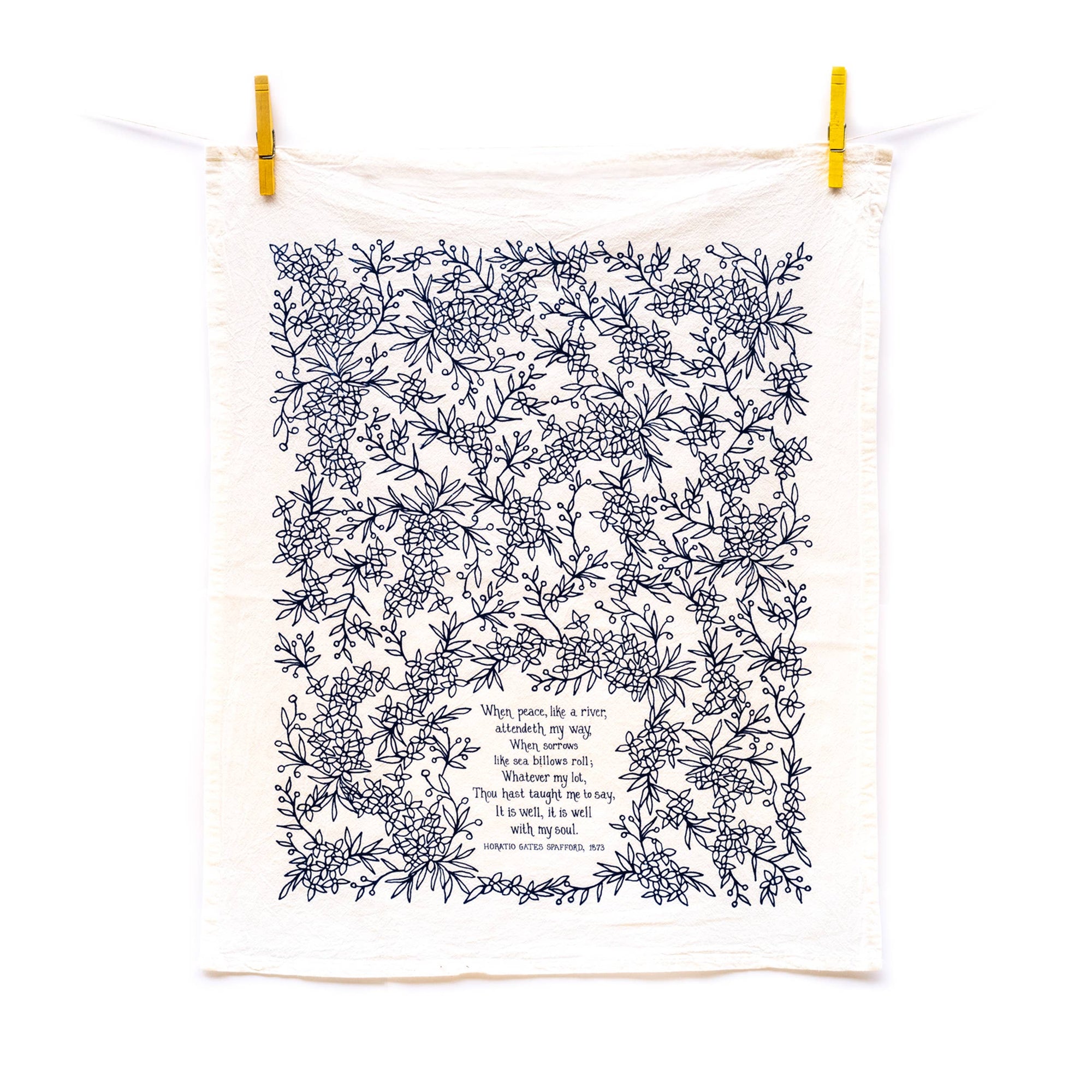 It Is Well With My Soul Hymn Tea Towel