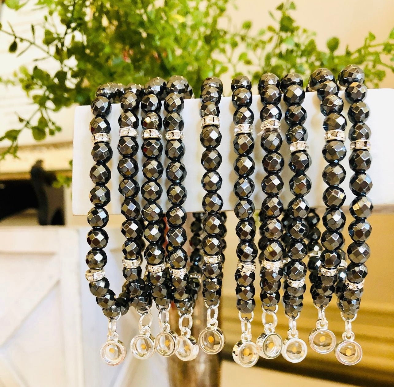 Mustard Seed Bracelet - Hematite