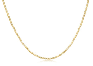 15" CHOKER CLASSIC GOLD 2MM BEAD