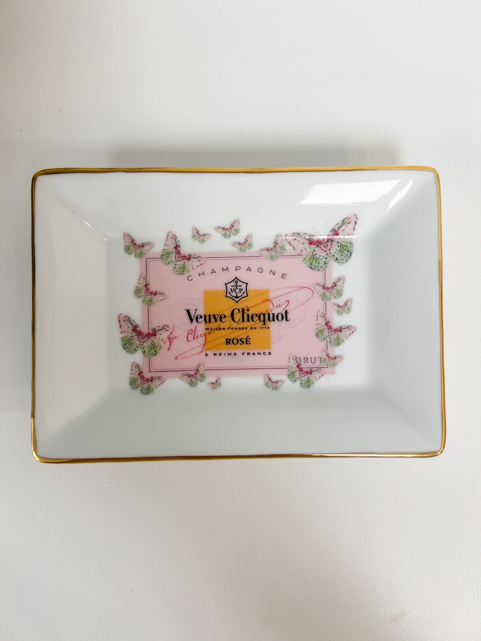 Veuve Rosé Butterfly Trinket Dish