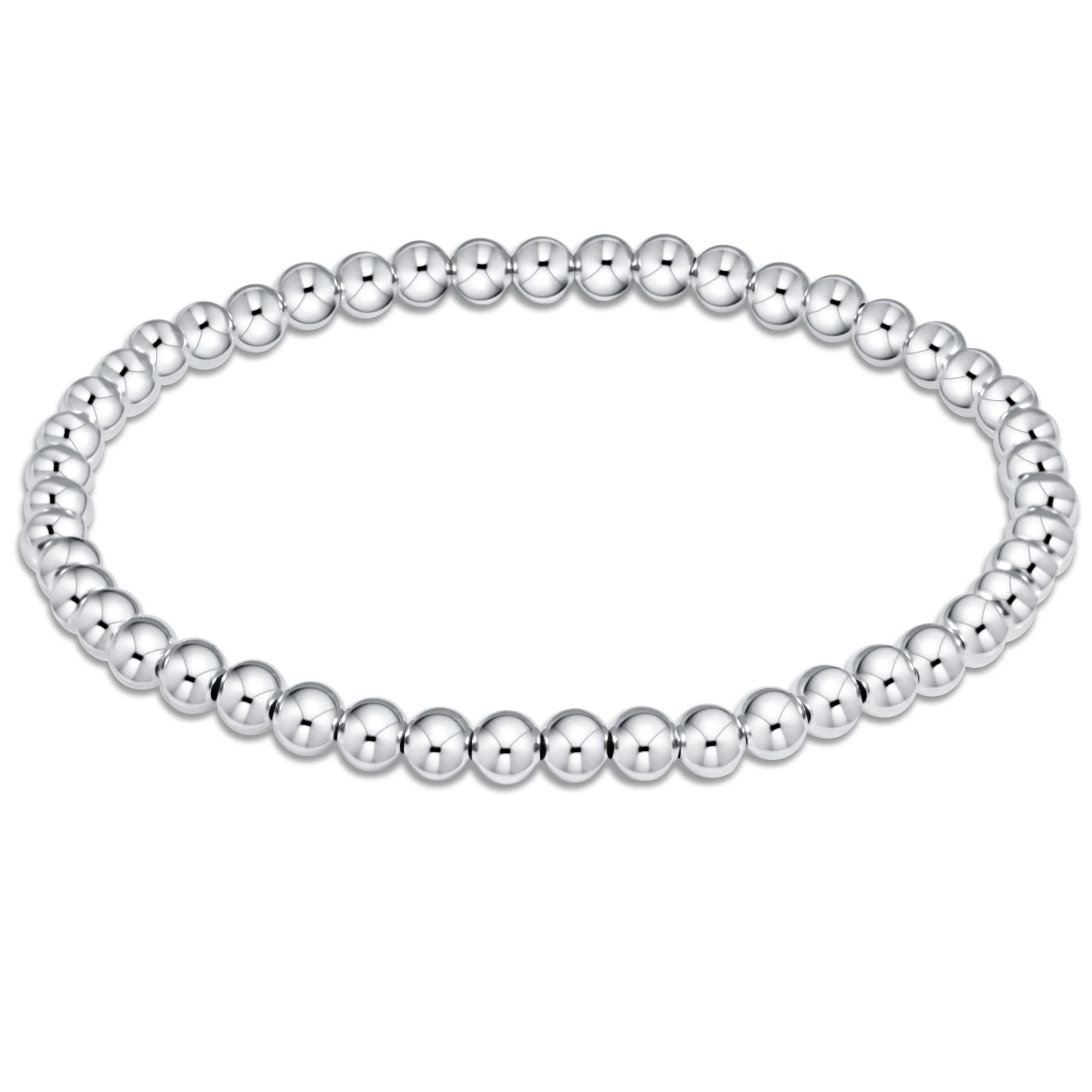 Classic sterling 4mm bead bracelet