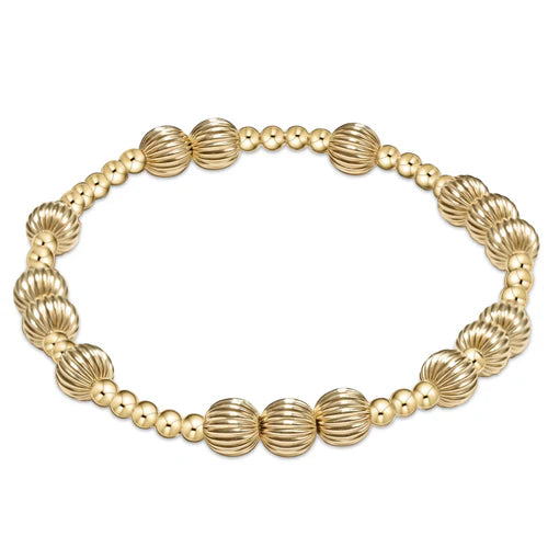 Hope Unwritten Dignity gold bead bracelet 6mm