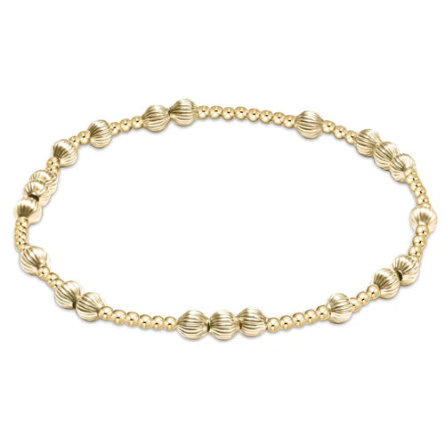 Hope Unwritten Dignity gold bead bracelet 4mm