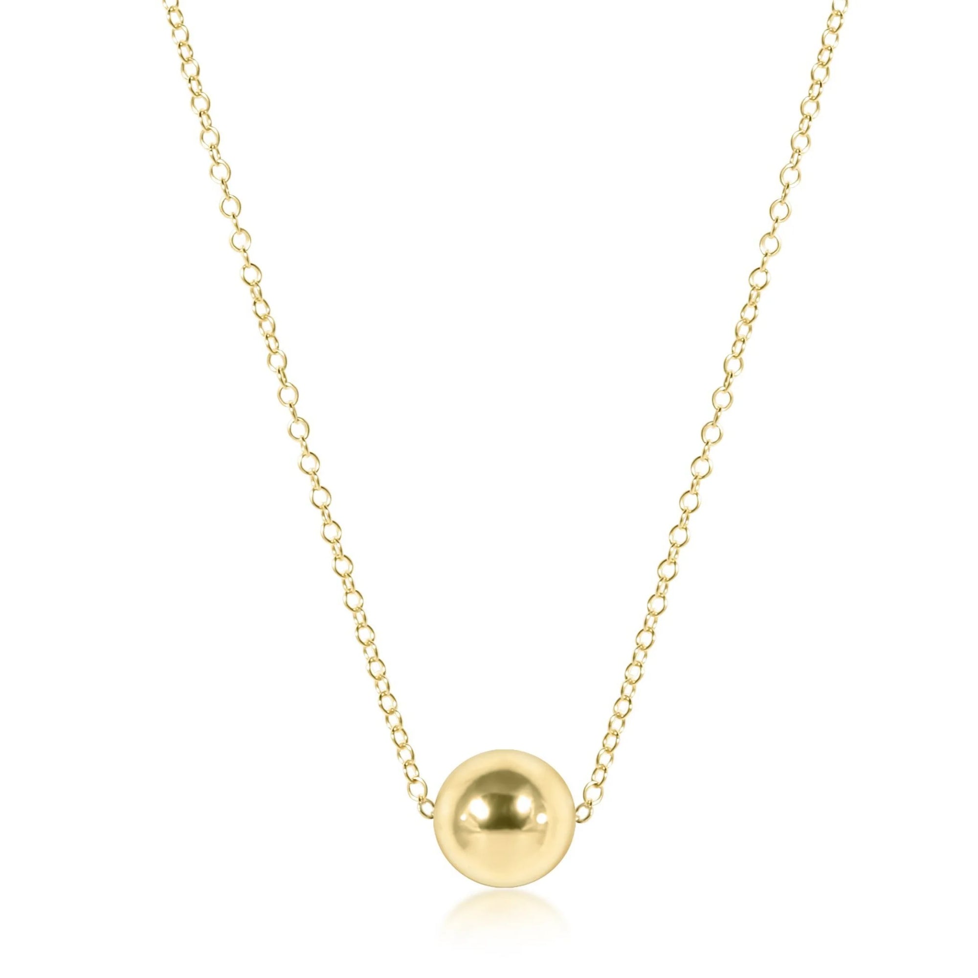 16" NECKLACE GOLD - CLASSIC 8MM GOLD