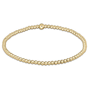 Classic gold 2.5mm bead bracelet