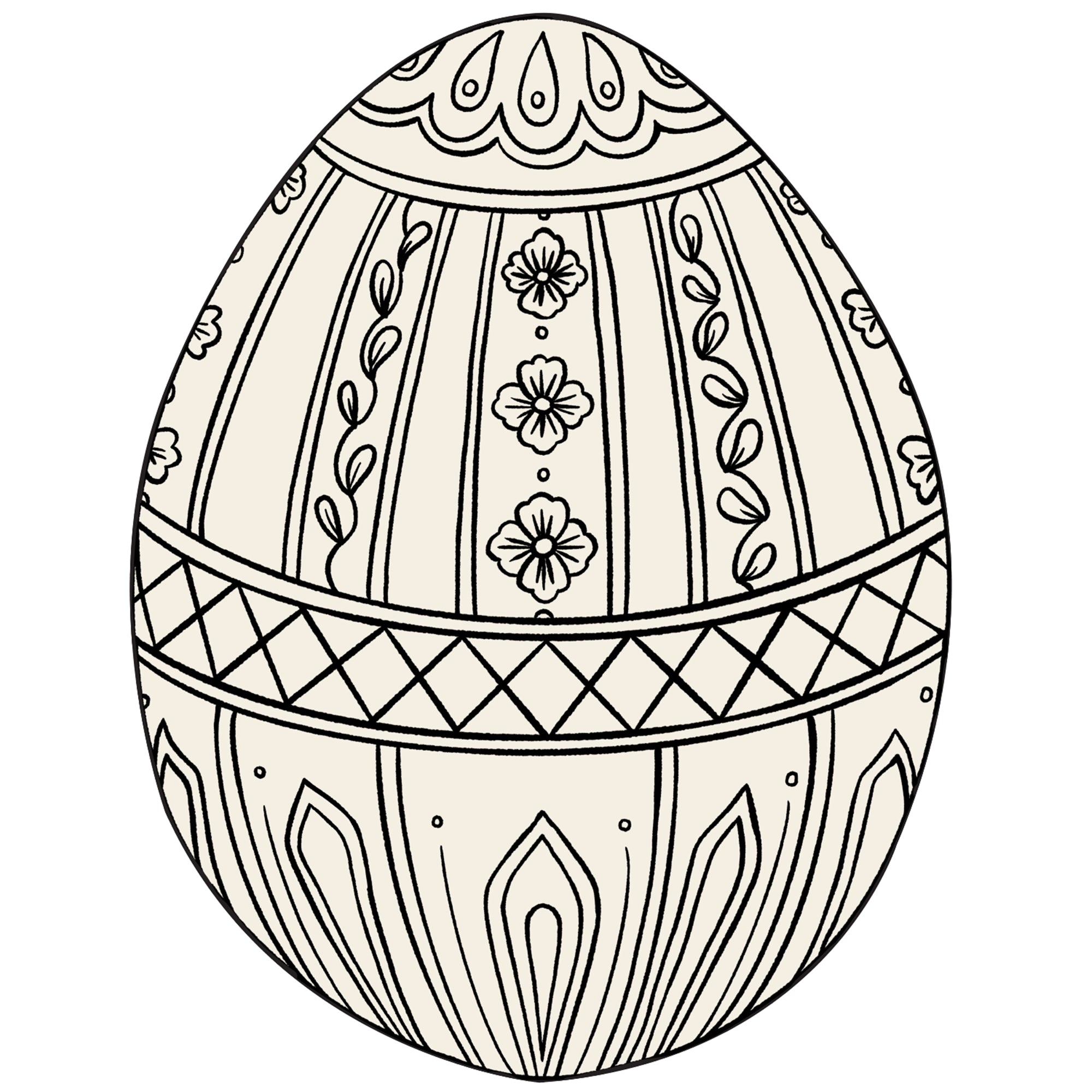 Easter Egg Coloring Placemats