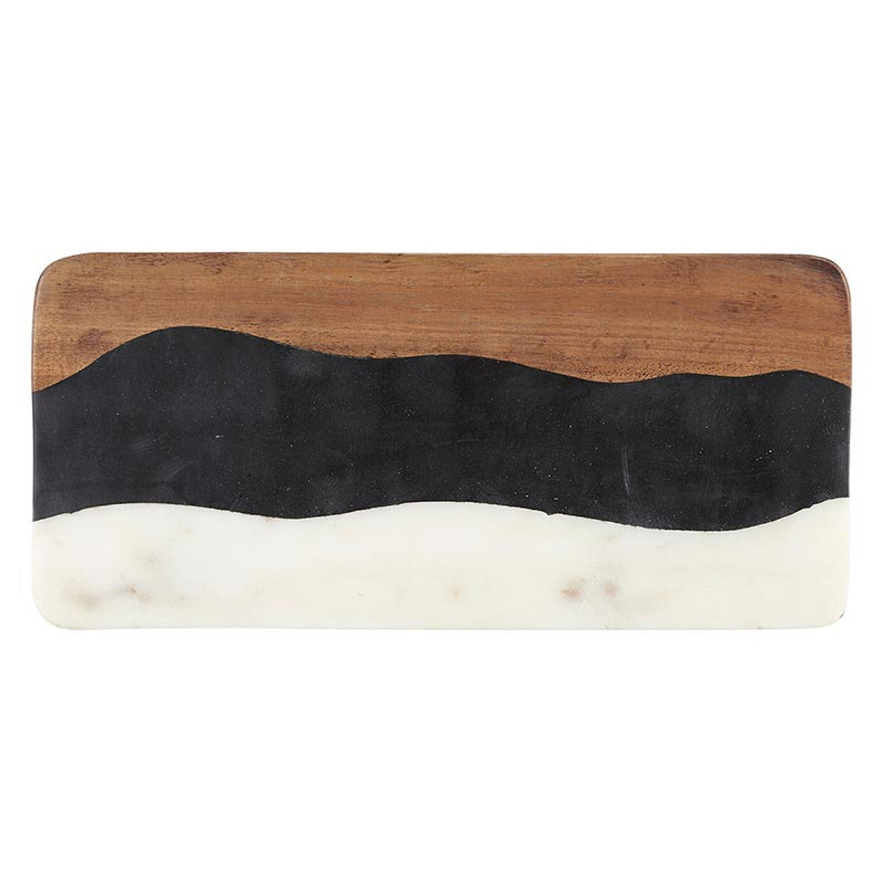 Wavy Wood and Marble Board