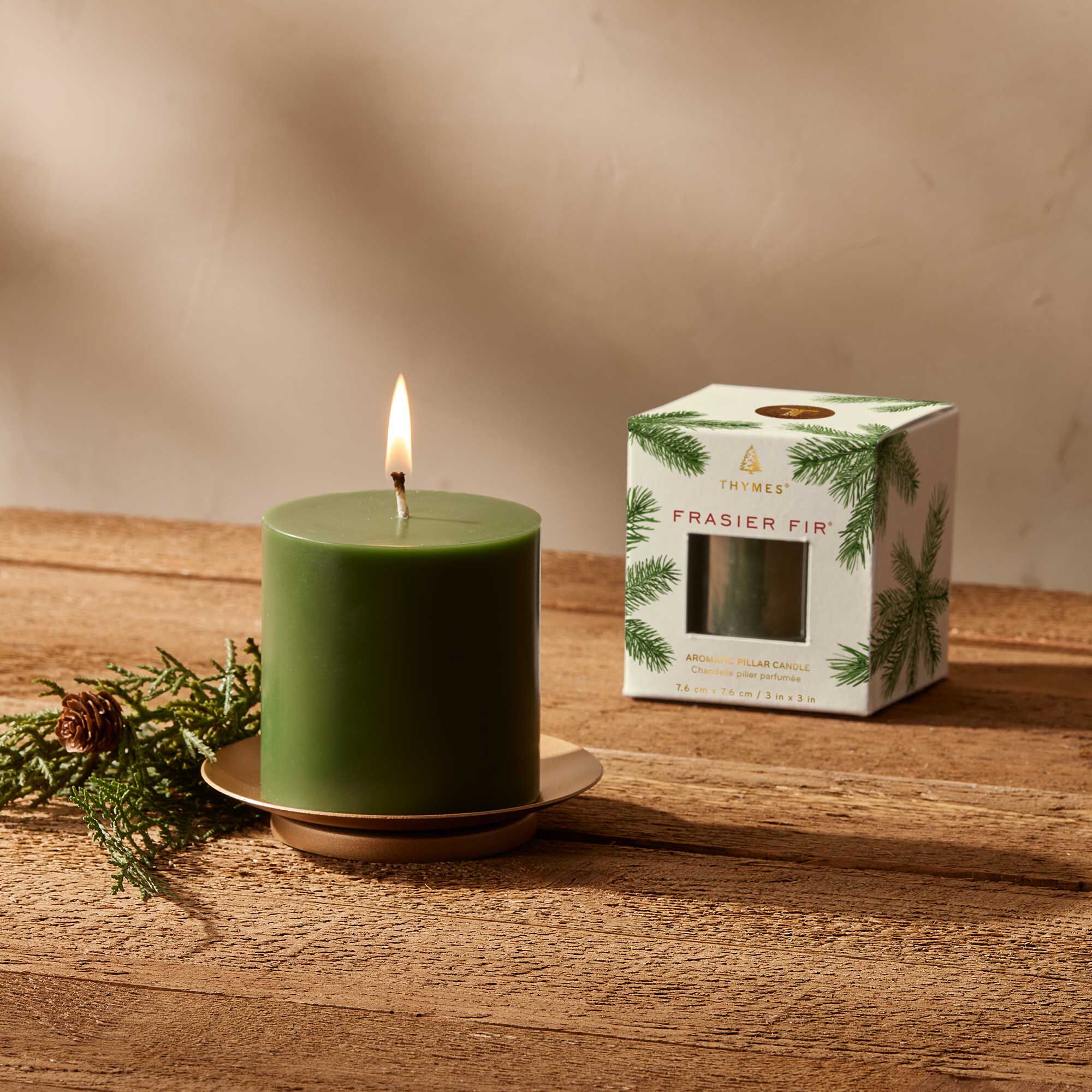 Frasier Fir Pillar Candle 3x3