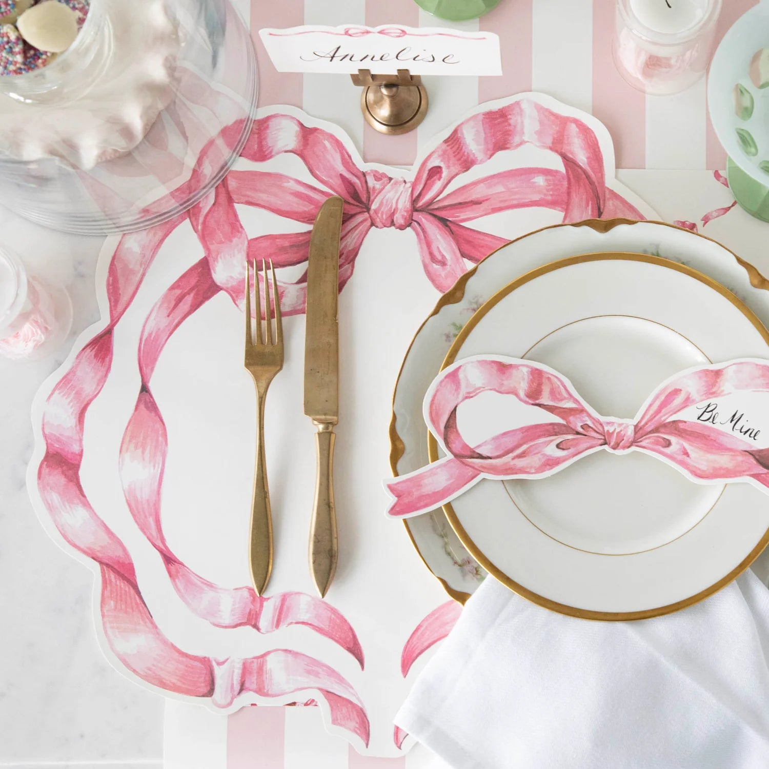 Bow Die-cut Placemats