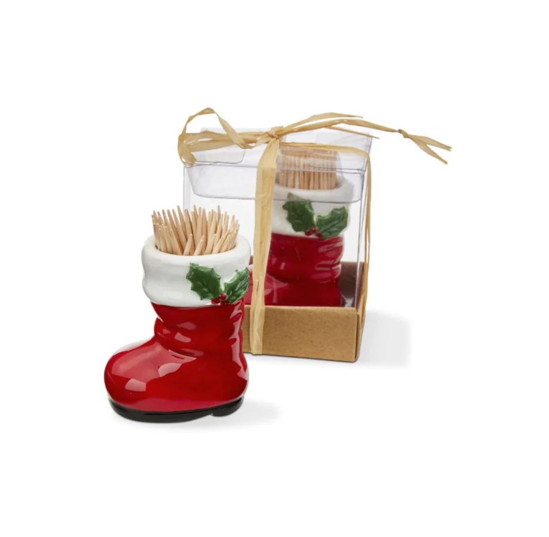 Santa Boot Toothpick Holder