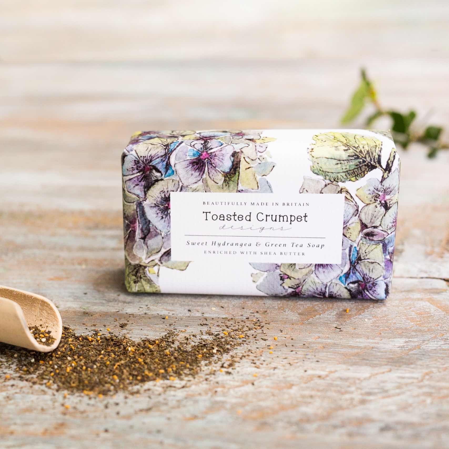 Sweet Hydrangea and Green Tea Soap