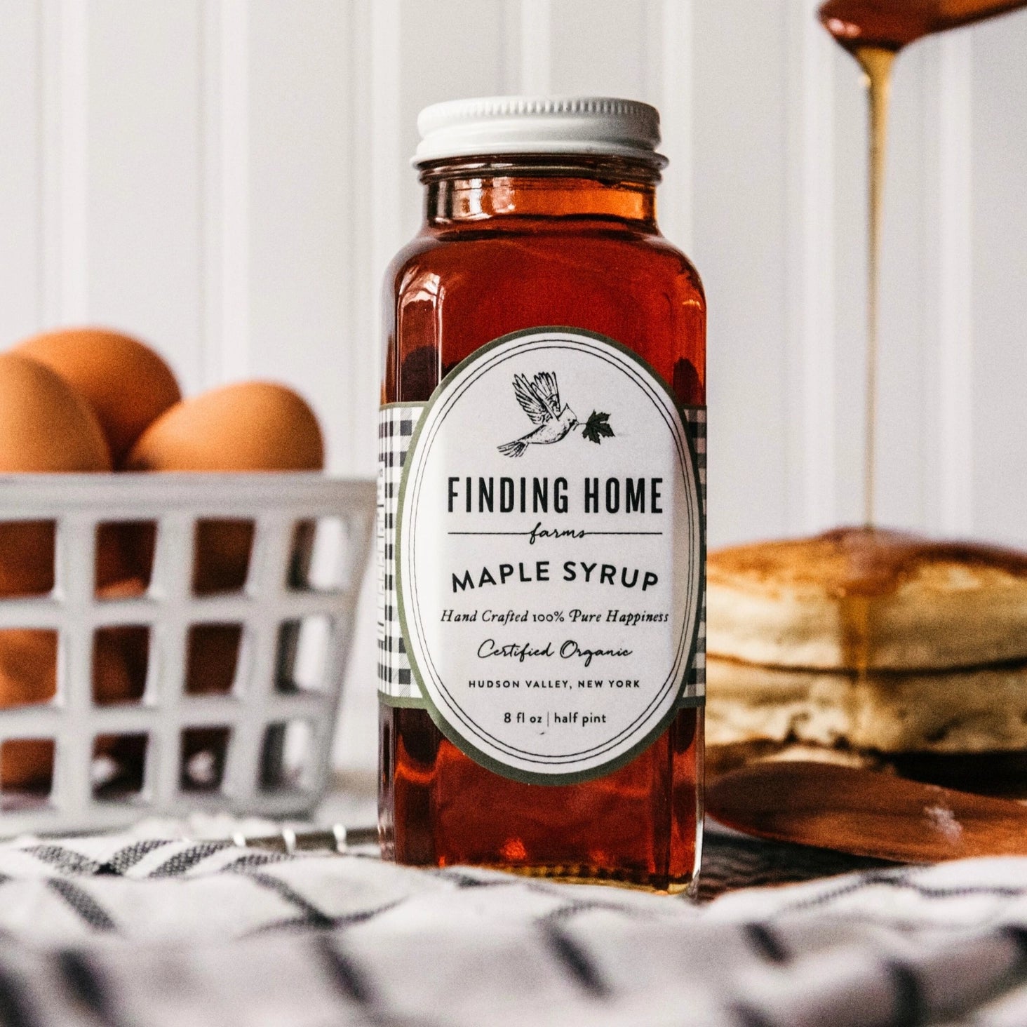 Organic Maple Syrup Farmhouse Bottle