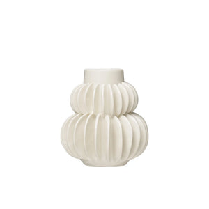 Handmade Pleated Stoneware Vase