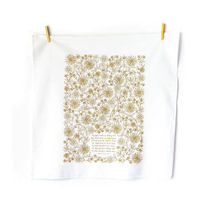 My Hope is Built Hymn Tea Towel