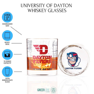 University Of Dayton Rocks Glass