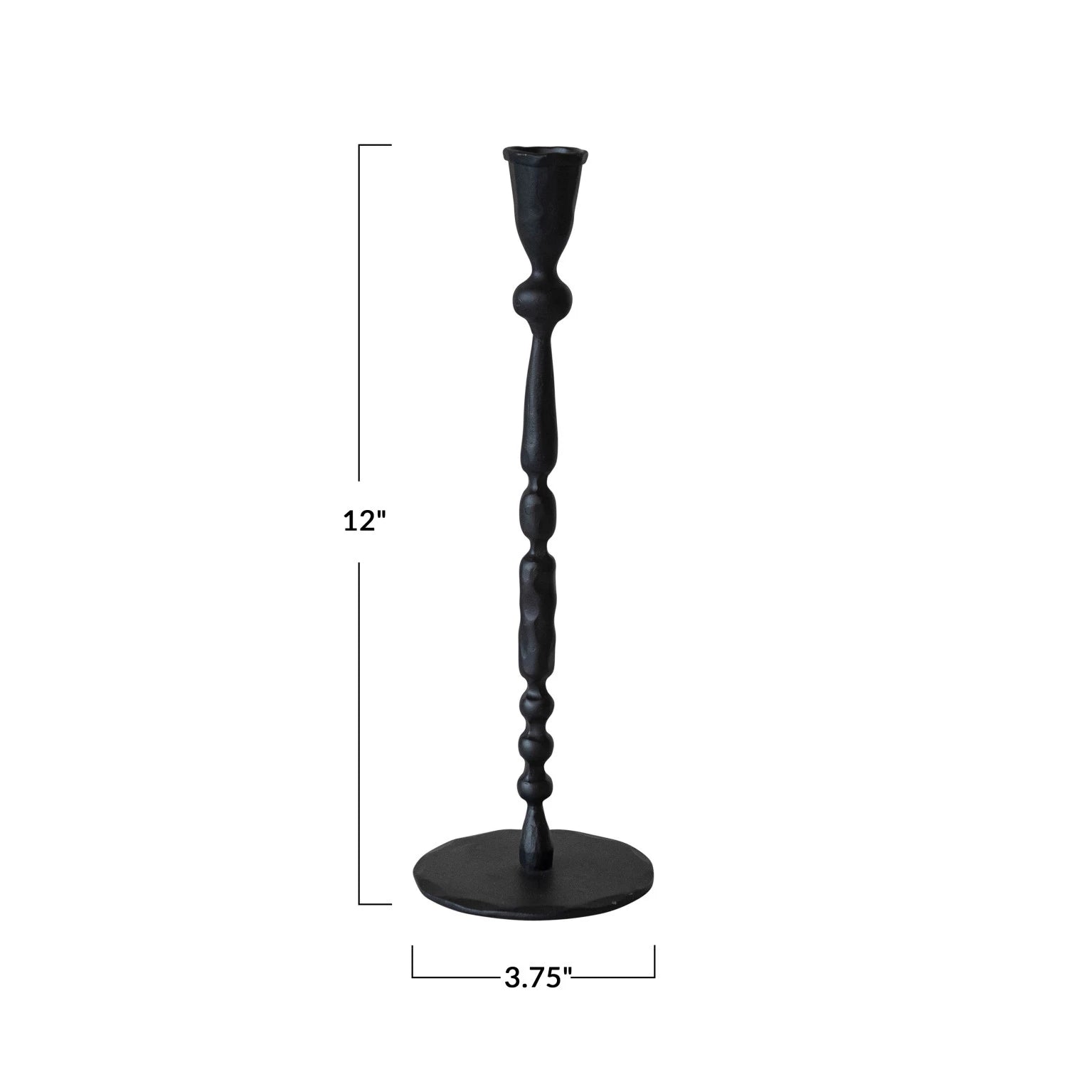 Hand-Forged Cast Iron Taper Holder