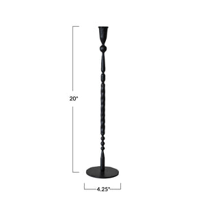 Hand-Forged Cast Iron Taper Holder