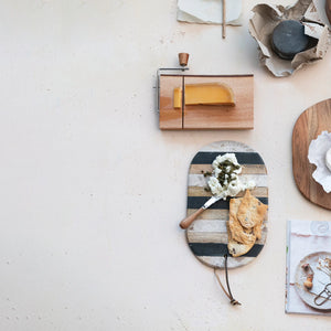 Mango and Wood Board with Knife