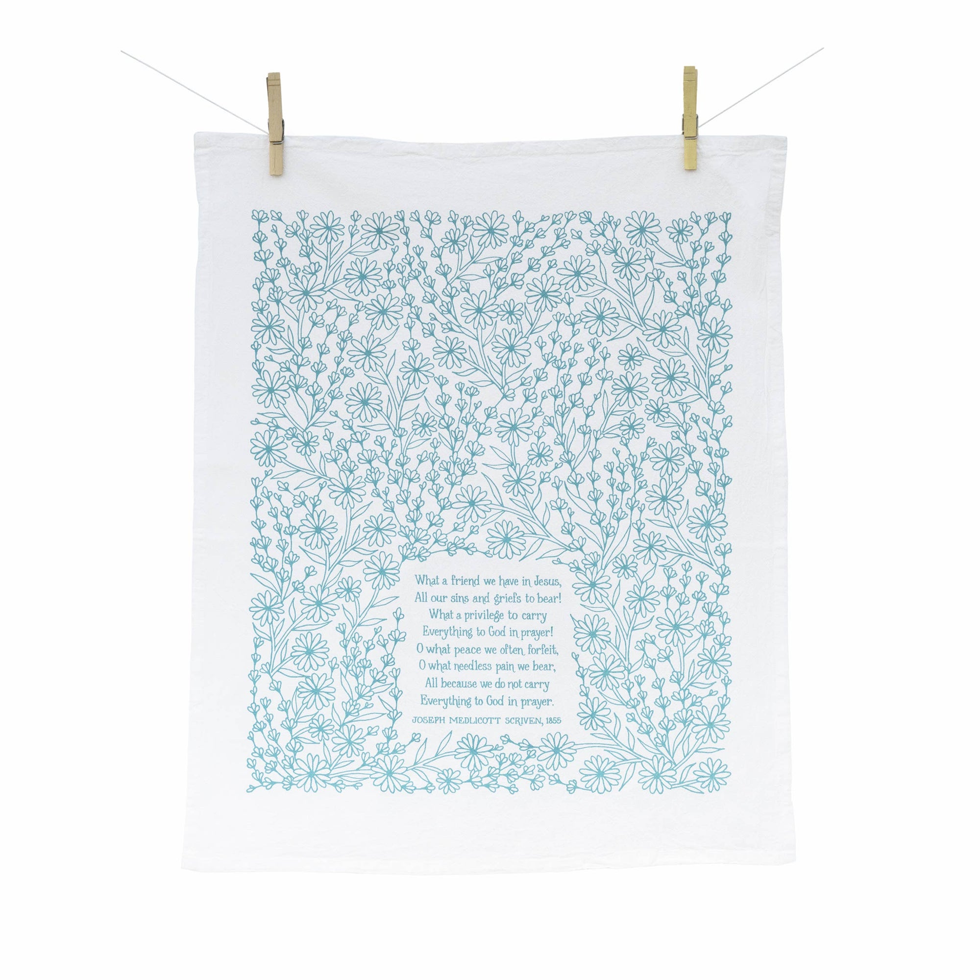 What A Friend Hymn Tea Towel