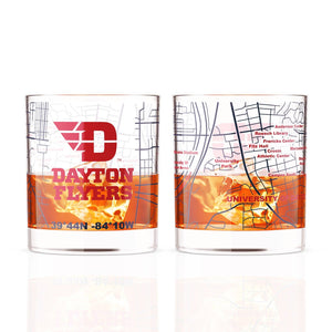 University Of Dayton Rocks Glass