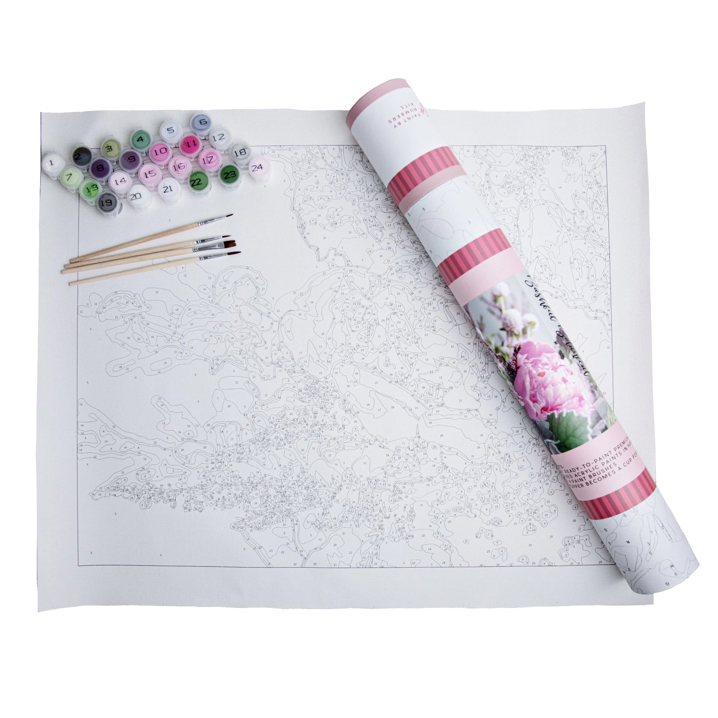 Paint by numbers - Bashful Botanical