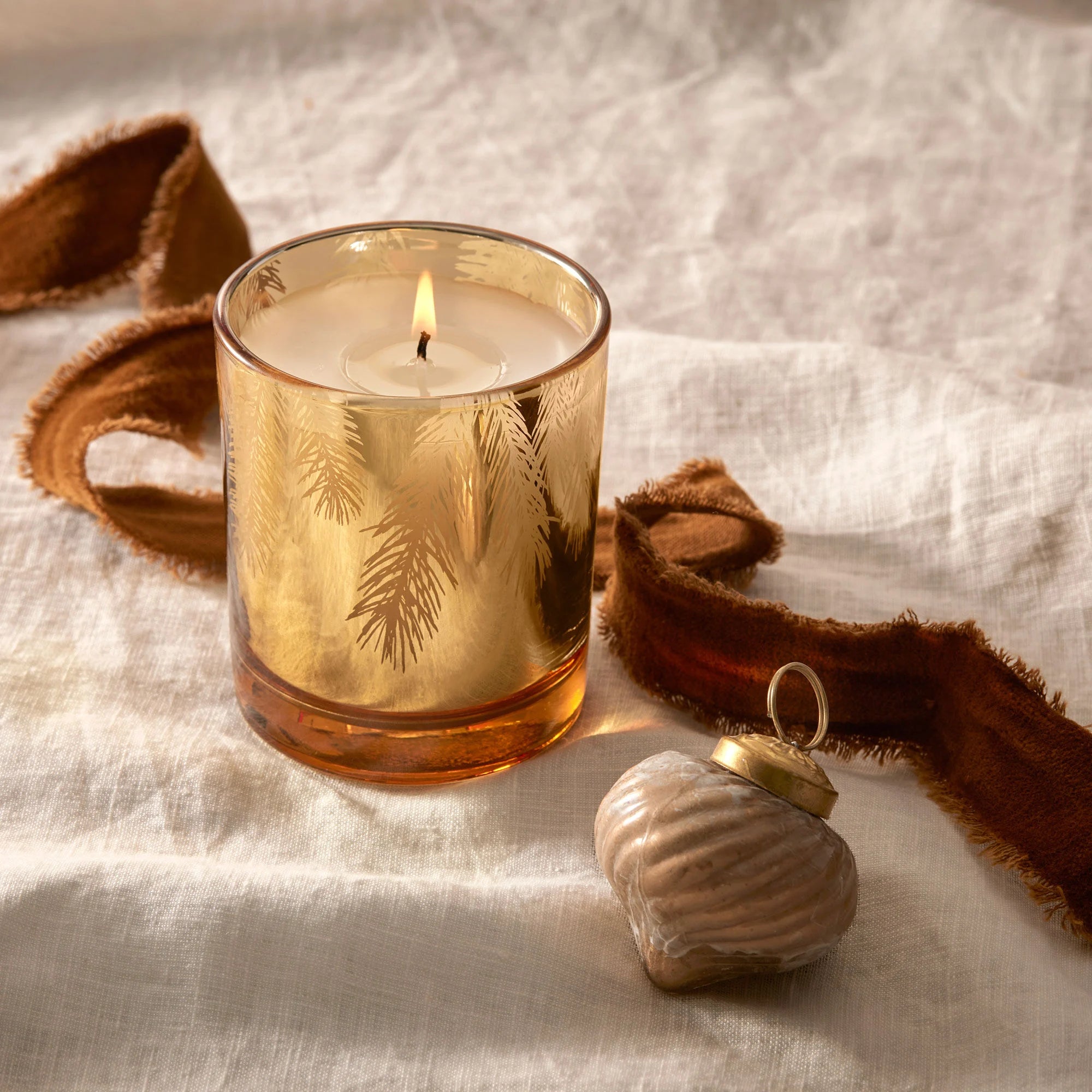 Frasier Fir Gilded Gold Candle